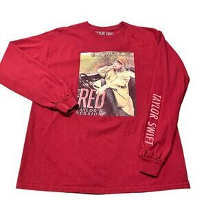 It Was Like Slow Motion Red Long Sleeve Shirt Taylor Swift Official Merch Size L